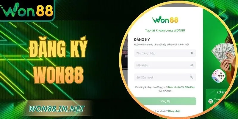 Đăng Ký WON88 – Hướng Dẫn Tạo Tài Khoản Thành Công 100%
