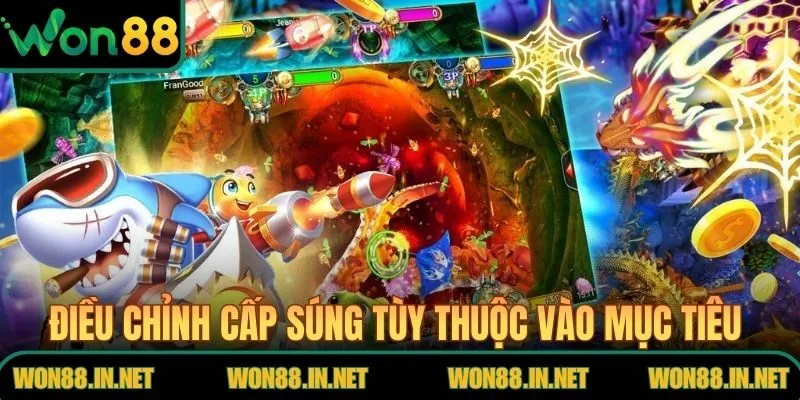 Điều chỉnh cấp súng tùy thuộc vào mục tiêu hướng tới