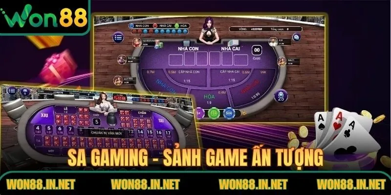 SA Gaming - Sảnh game ấn tượng, phong cách đẹp mắt
